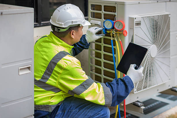 Professional Air Duct Cleaning technician working in Hampton, AR